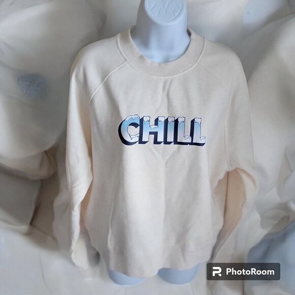 Fabletics "Chill" Graphic Crewneck Sweatshirt XL - Picture 1 of 7